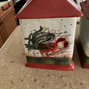 Susie Winget handpainted canister set